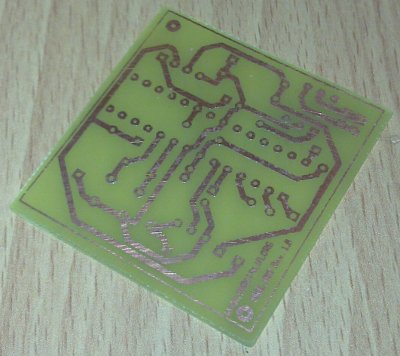 pcb fatto con metodo &quot;ferro da stiro&quot;